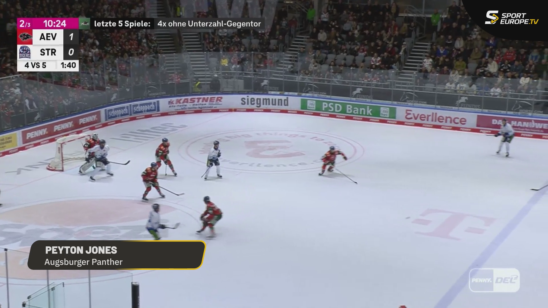 DEL Match Day 12: Peyton Jones (vs Straubing Tigers)