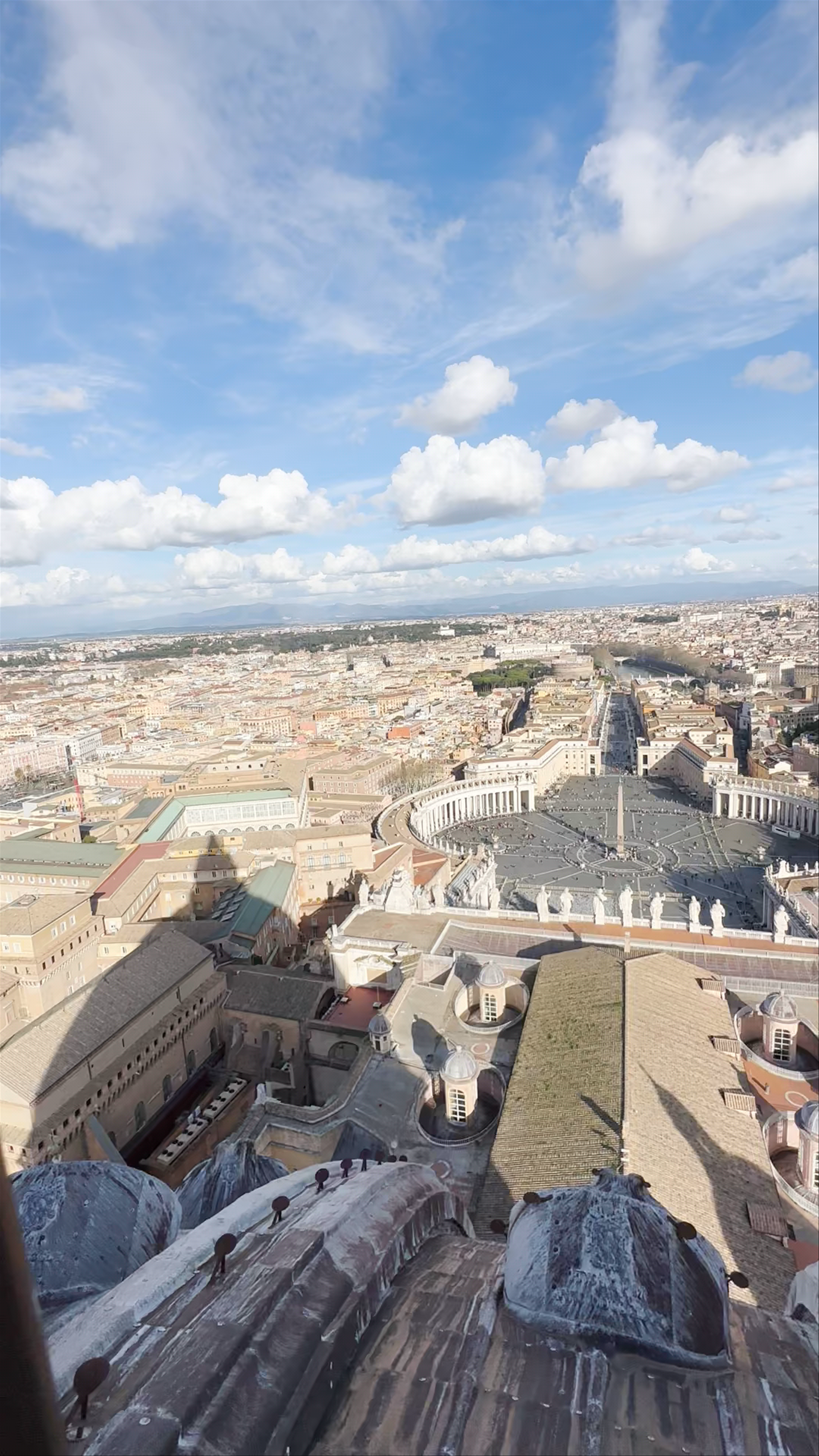 Breathtaking Panoramic Views from the Dome of St. Peter's Basilica, Vatican City