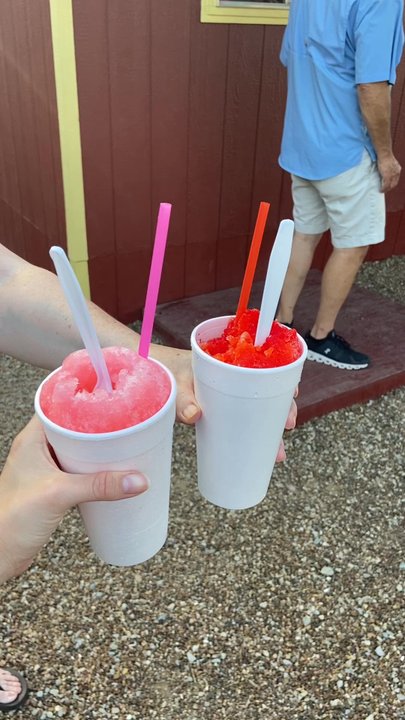 Frisco Snow Cone Lady - The Barbie + Tigers Blood! - Shaved Ice Near Me - Frisco, Texas
