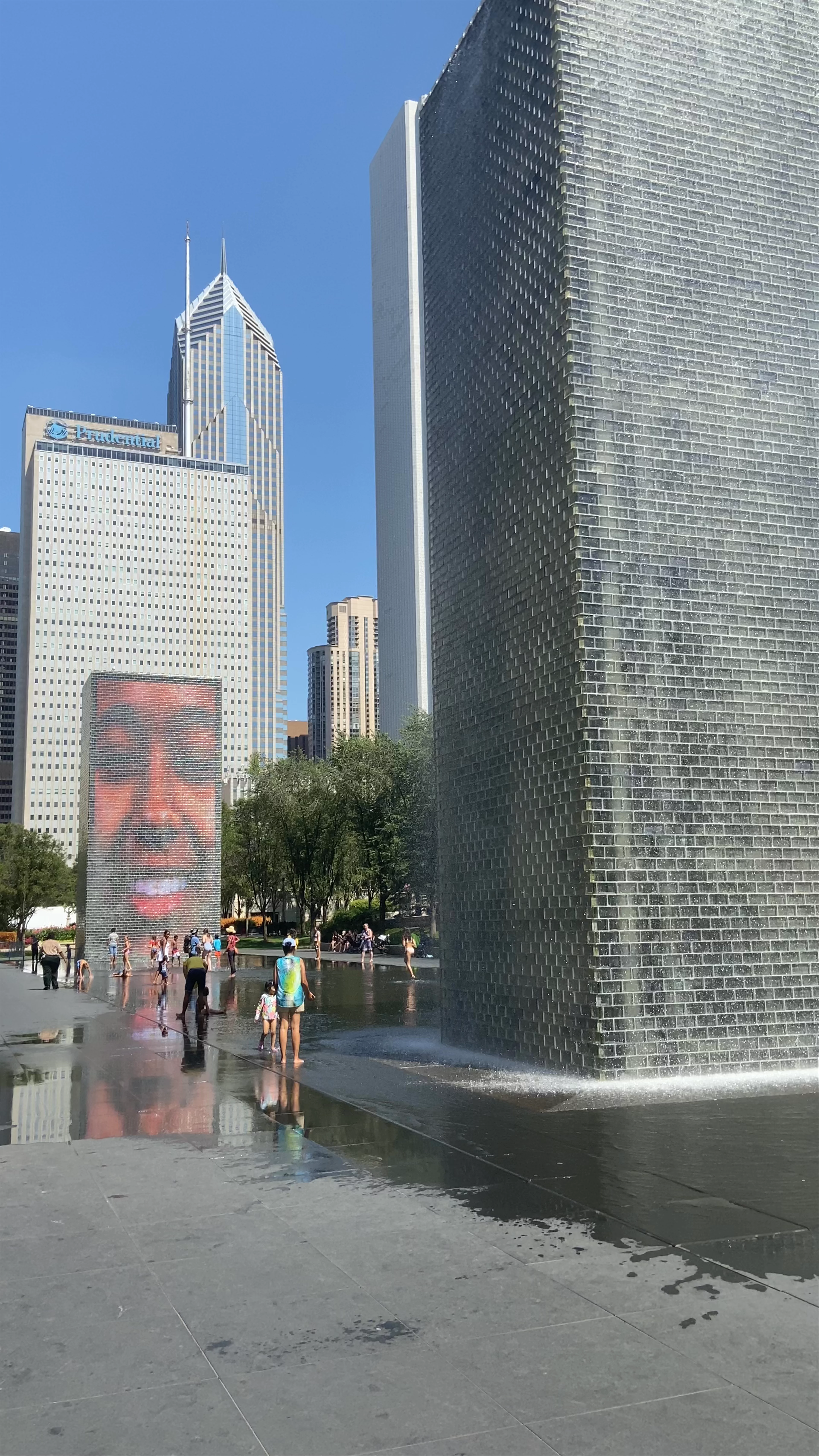 Crown Fountain, East Randolph Street, Chicago, IL, USA