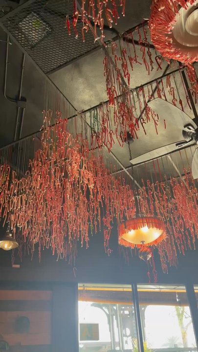 Espiau's - Candy cane ceiling - Mexican Near Me - Claremont, California