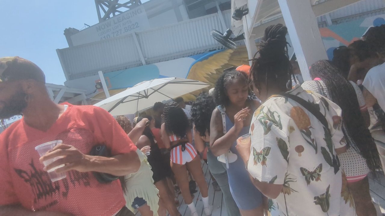 Belize Rooftop - Just one side of the bar and dance area - Bars Near Me - Baltimore, Maryland