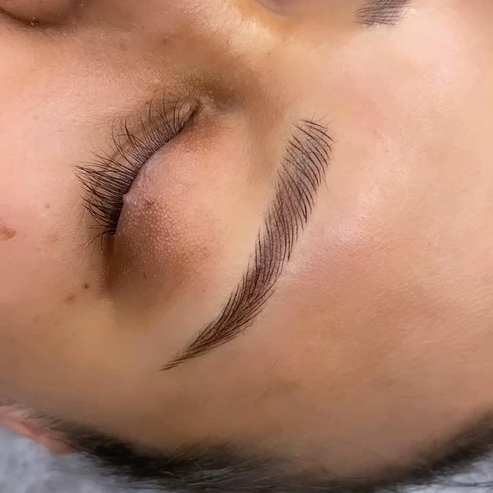 Houston Wax Studio - Microblading + shading to creat a natural full eyebrow - Permanent Makeup Near Me - Webster, Texas