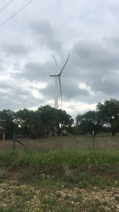 Highway 377 - A new style windmill on highway 377!  Where are you John Wayne, we need a hero! - Public Transportation Near Me - Dublin, Texas