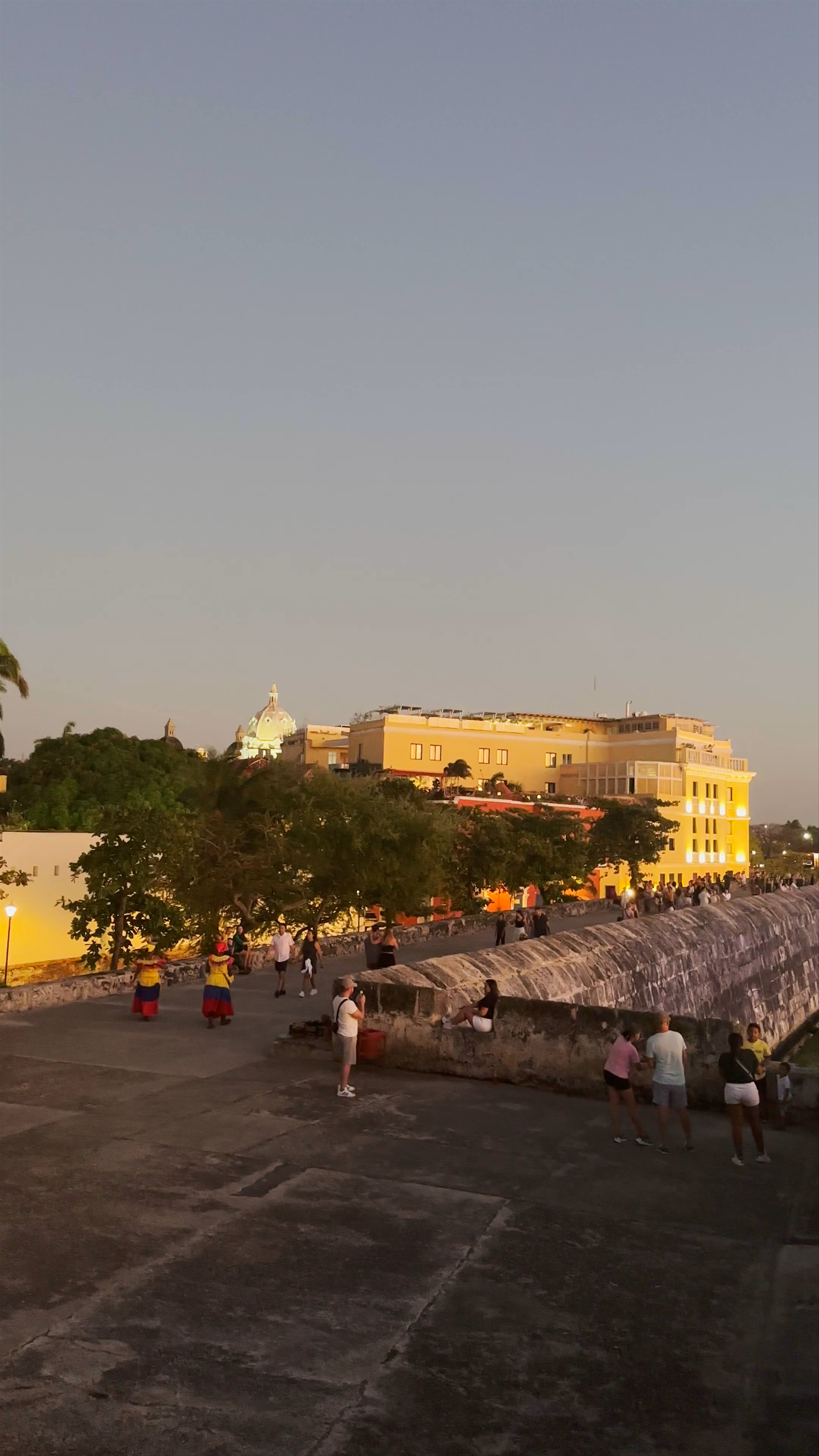 Sunset Views from Baluarte de Santo Domingo, Cartagena