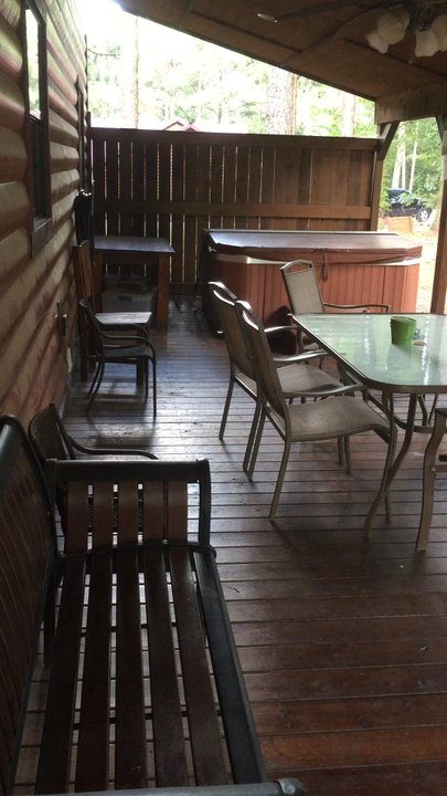 Escape 2 Broken Bow - Back porch area - Property Management Near Me - Broken Bow, Oklahoma