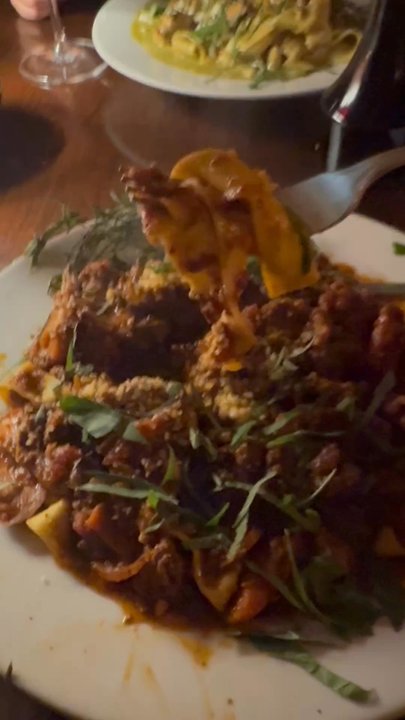 Bucatini - Wild boar pasta - it's definitely enough to share. - Italian Near Me - Edmonds, Washington