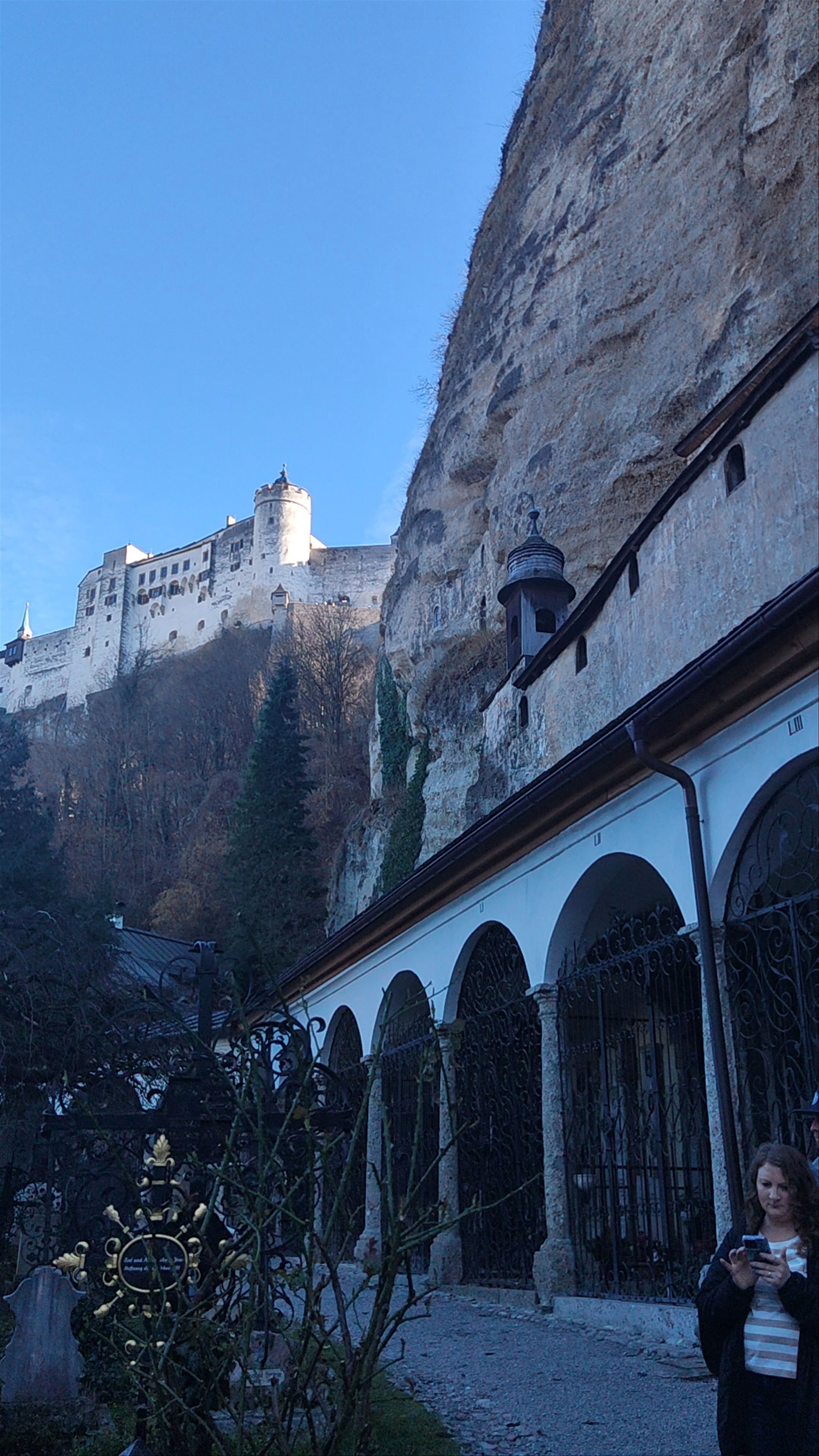 Silent Beauty of St. Peter's Cemetery and Fortress Hohensalzburg, Salzburg