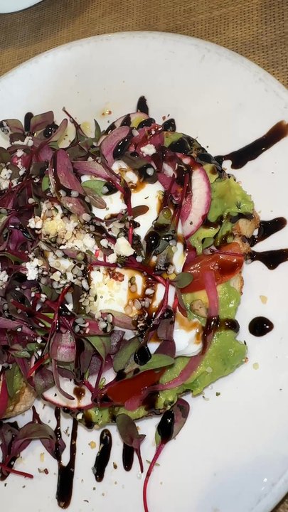 Mama Kat's - Boujee Avocado Toast with Poached eggs - American Near Me - San Marcos, California