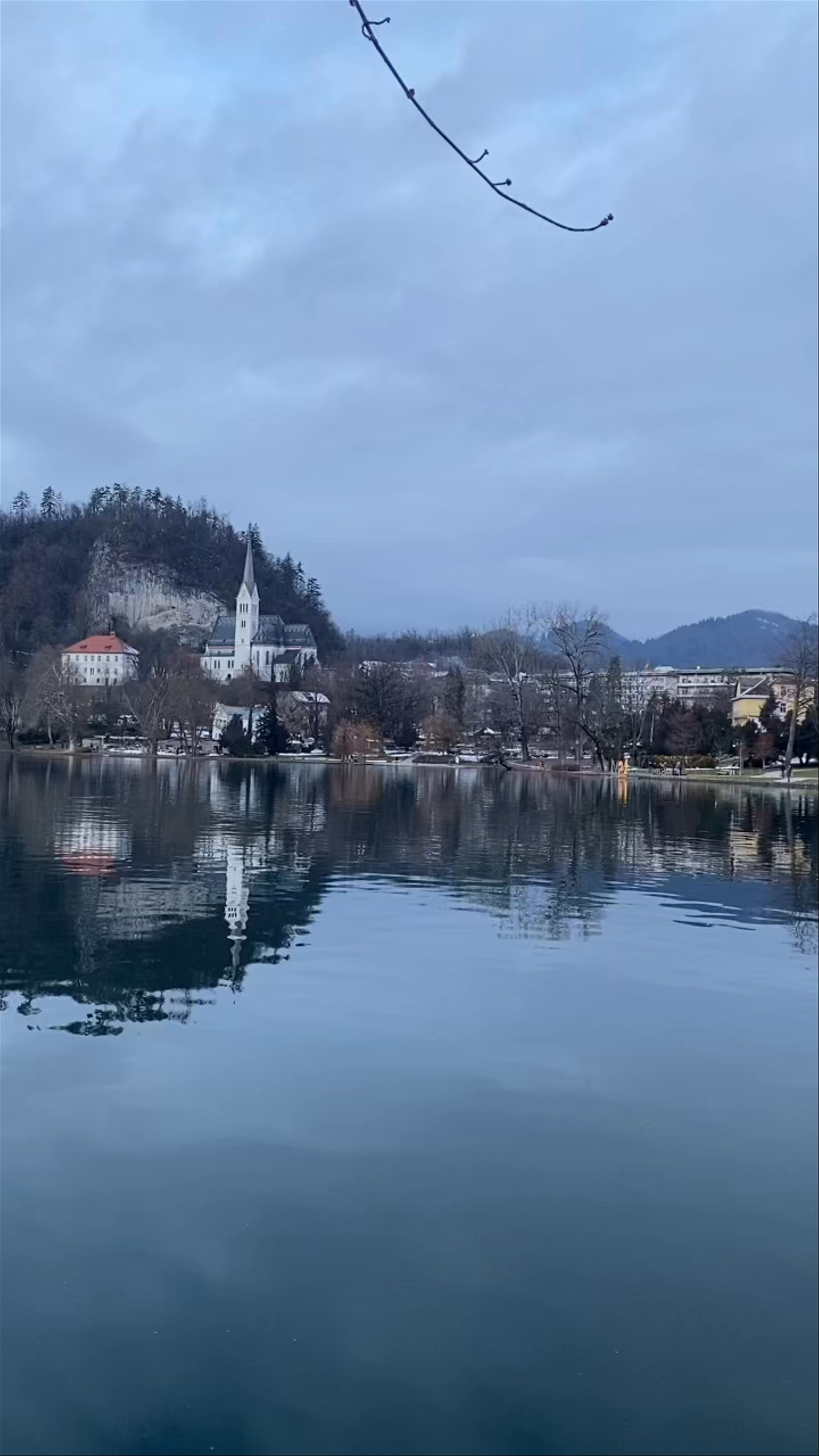 Winter Serenity at Lake Bled, Slovenia