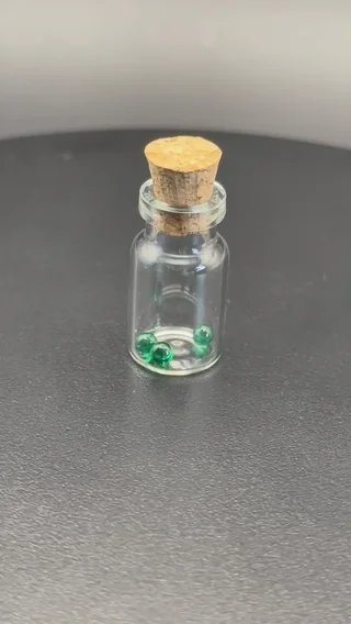 Preview pic of Emerald Terp Pearls 3mm 3 Pack With jar for puffco/ e rigs