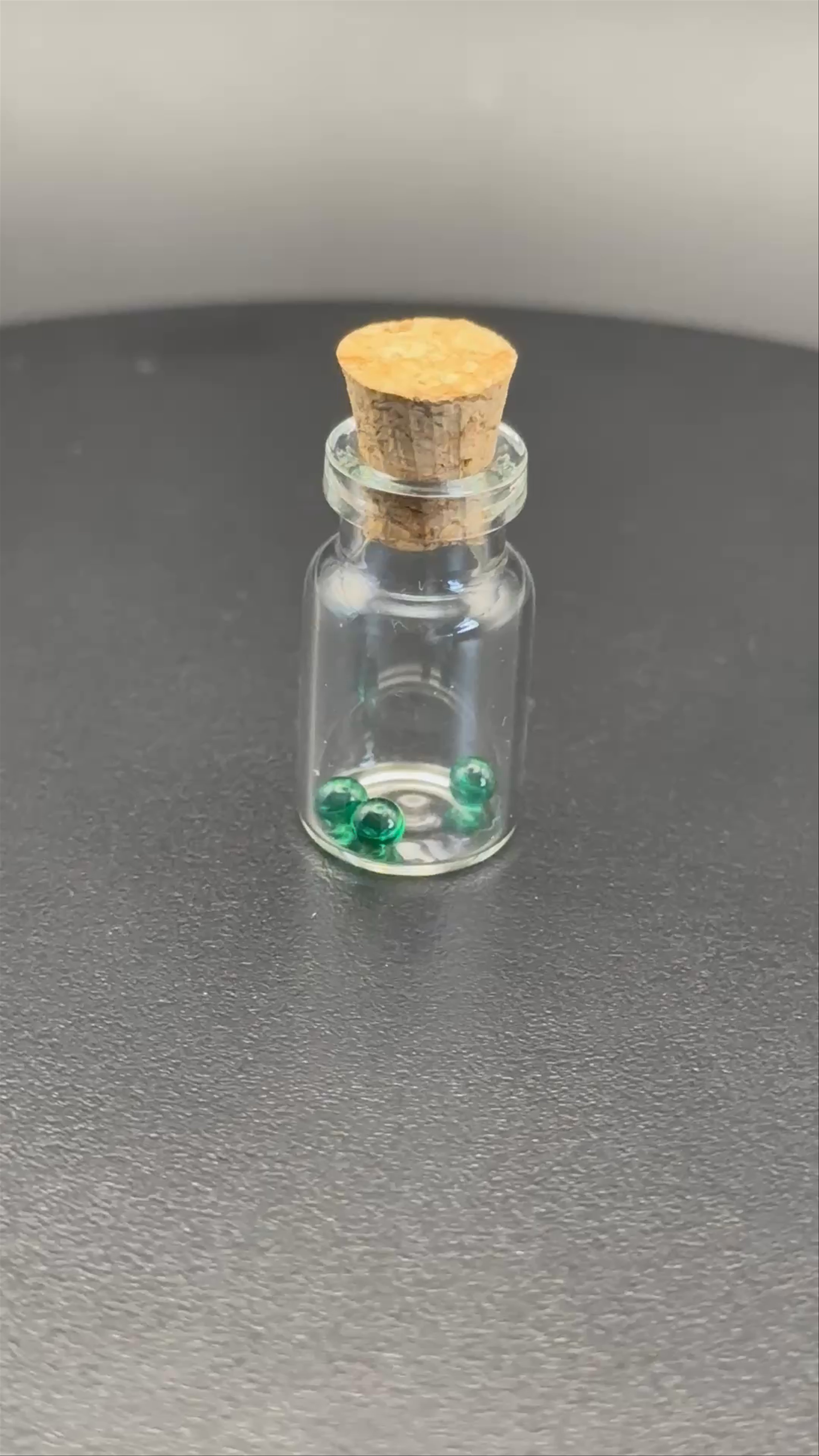 Preview pic of Emerald Terp Pearls 3mm 3 Pack With jar for puffco/ e rigs
