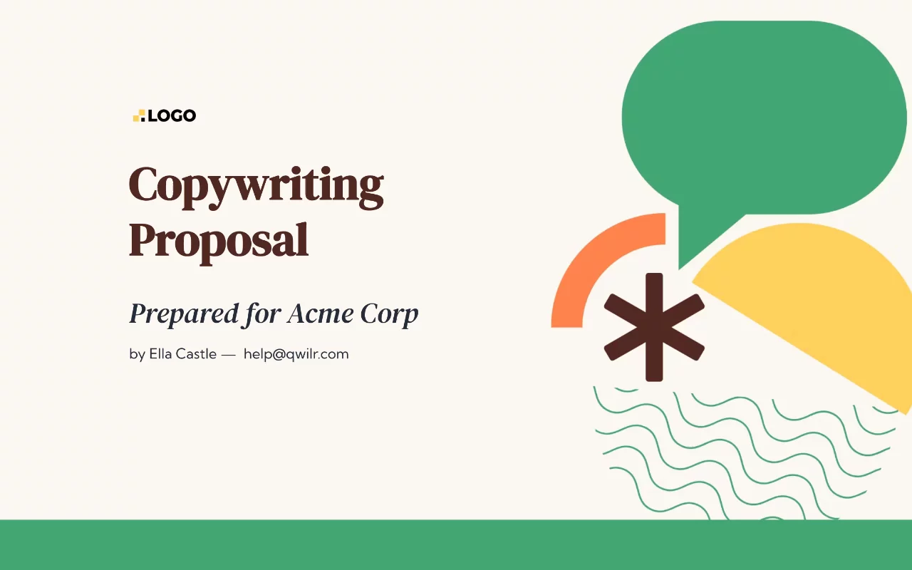 Preview of Copywriting Proposal Template