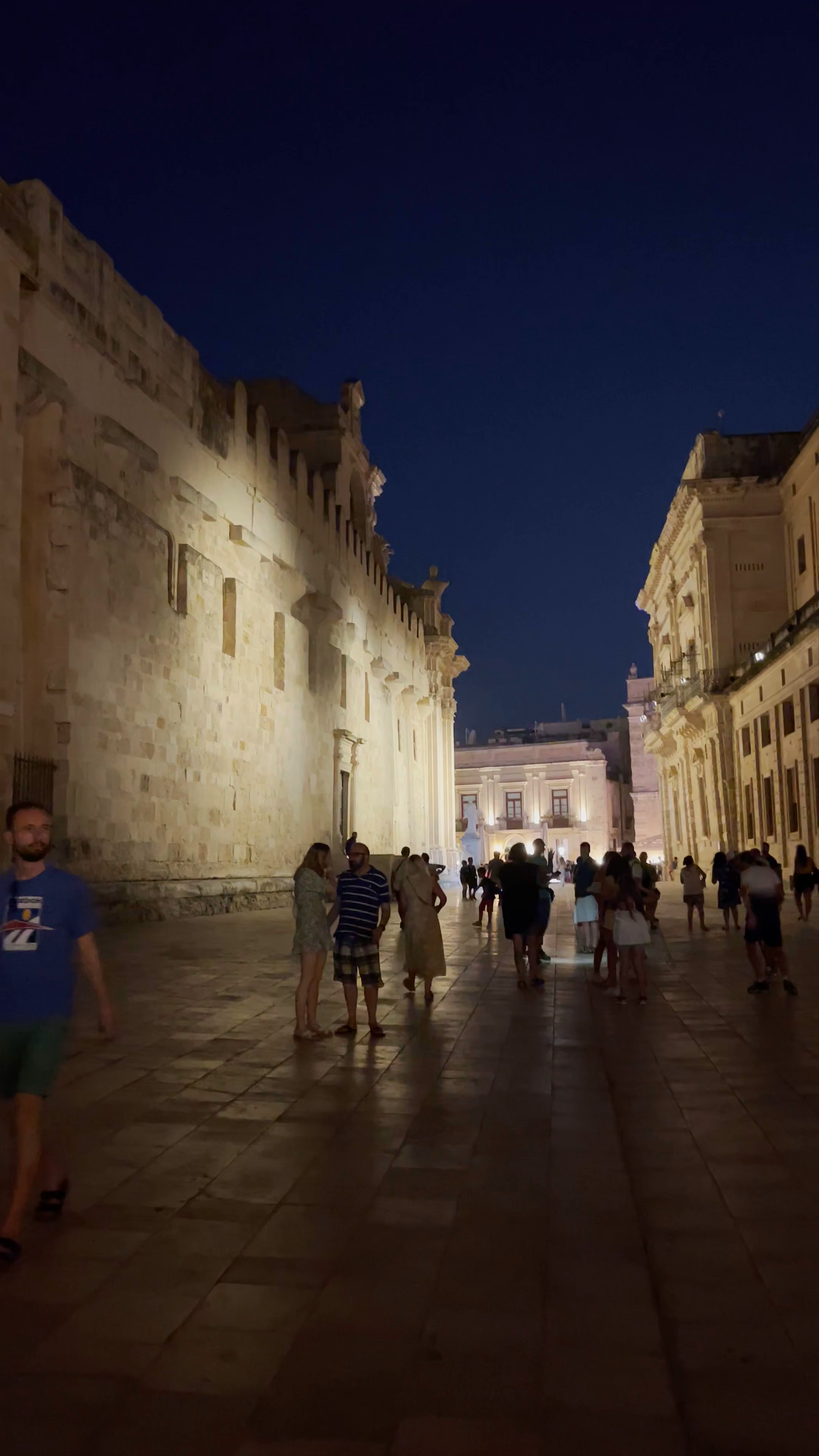 Evening Stroll at Piazza Minerva, Siracusa