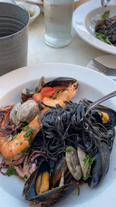 Caffe Macaroni - Squid ink linguini - Italian Near Me - San Francisco, California