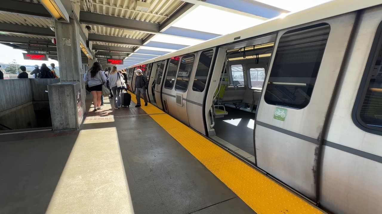 BART - Daly City - last day for these old retro trains - Train Stations Near Me - Daly City, California