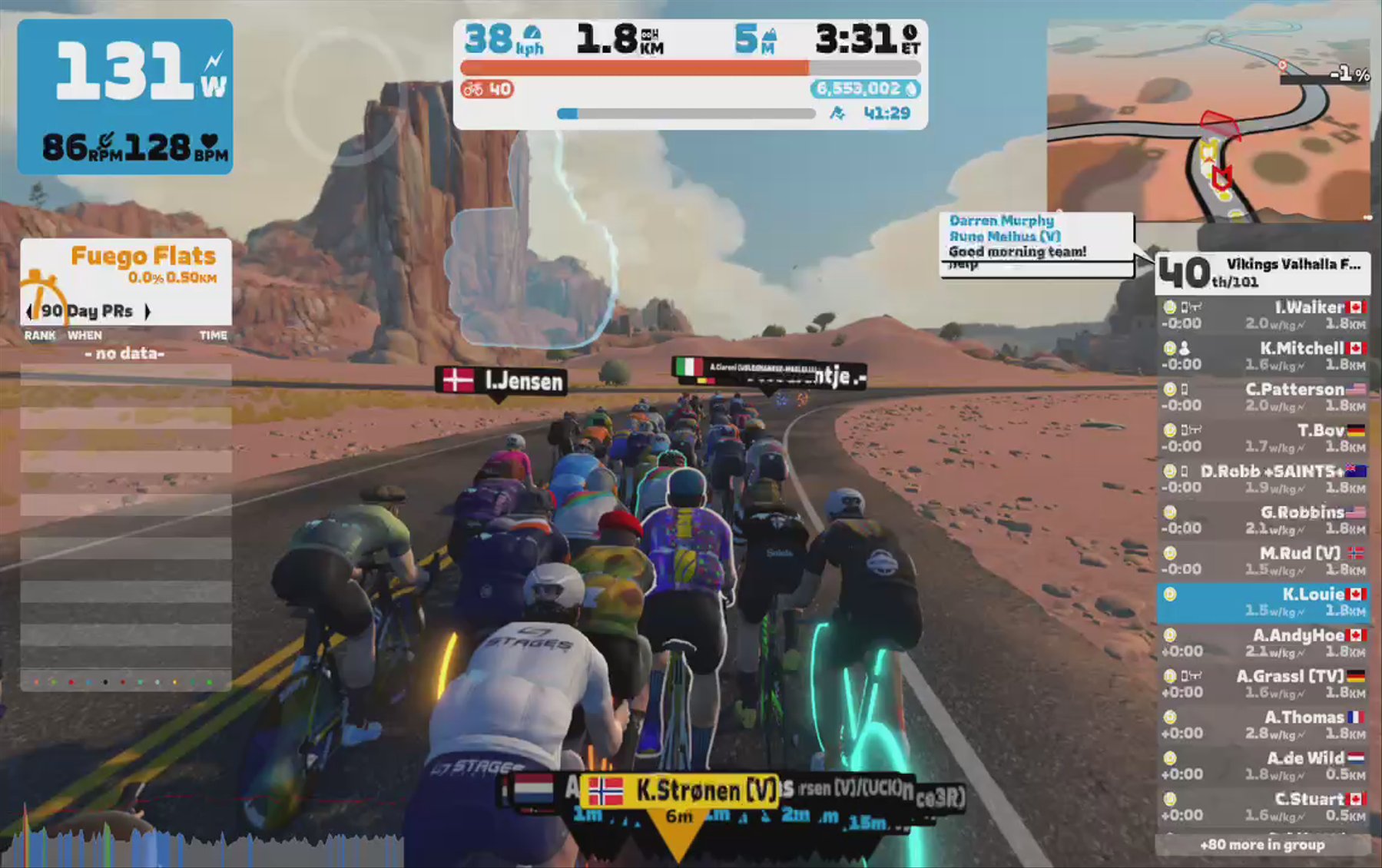 Zwift - Group Ride: Vikings Valhalla Fatburn Ride (D) on Sand And Sequoias in Watopia