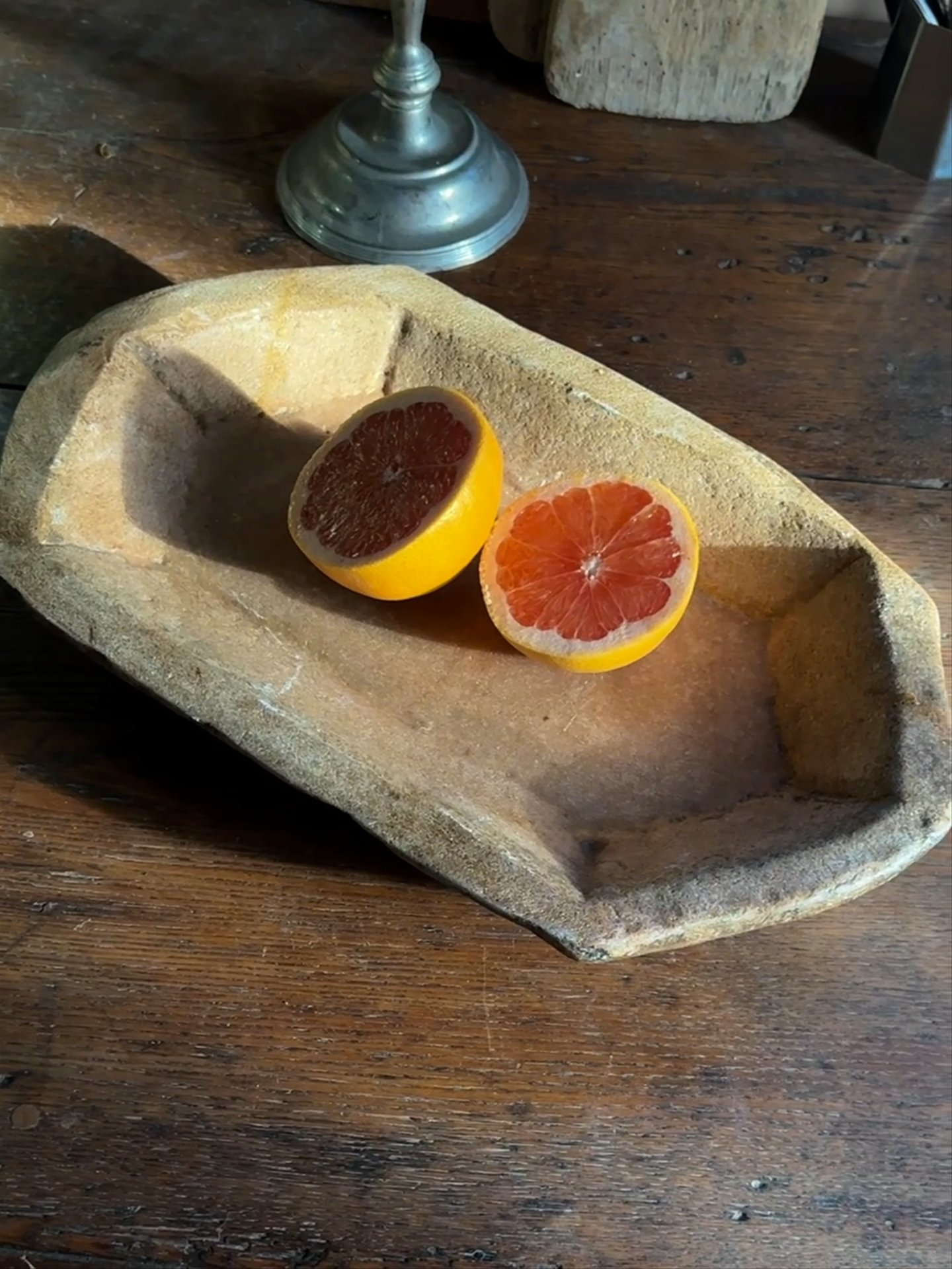 Hexagonal Rose Kharal Bowl