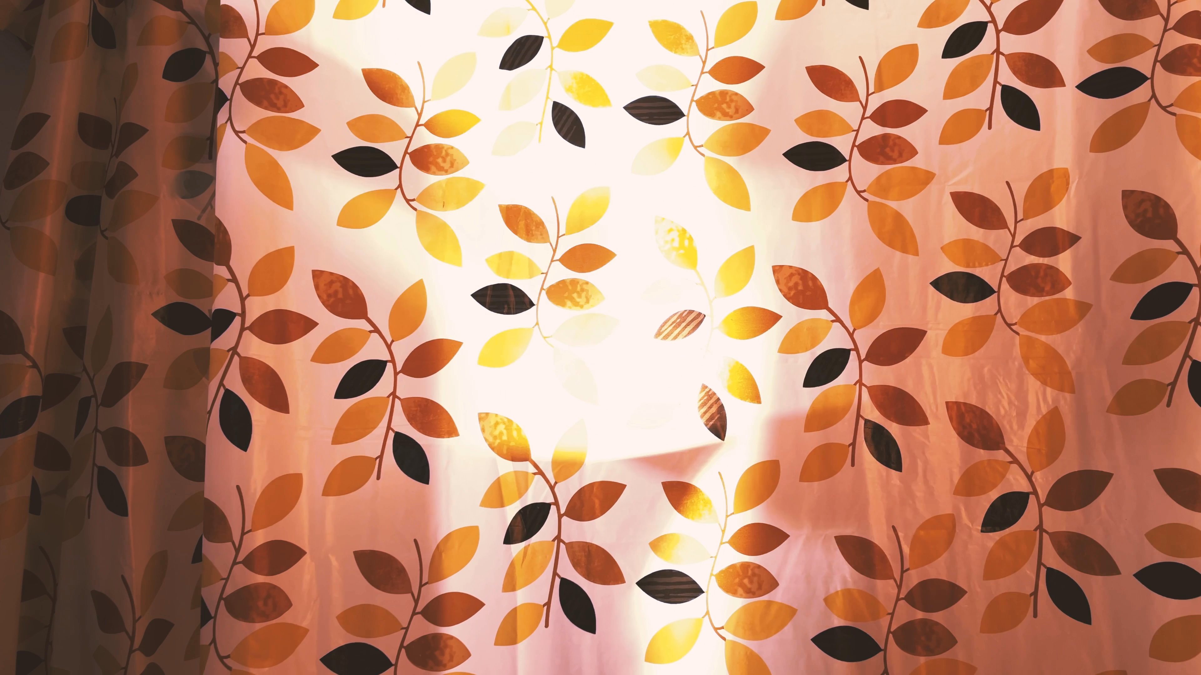 A miniature felted hedgehog toy observes its own reflection in a small mirror placed against a patterned shower curtain, while an on-screen text indicates a 22-hour countdown.
