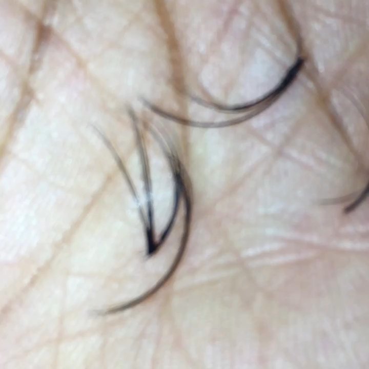 Beyond Beauty - This shows how thick the glue is... you can see my natural lashes 2-3 coming out with extensions - Eyelash Service Near Me - Toronto, Ontario
