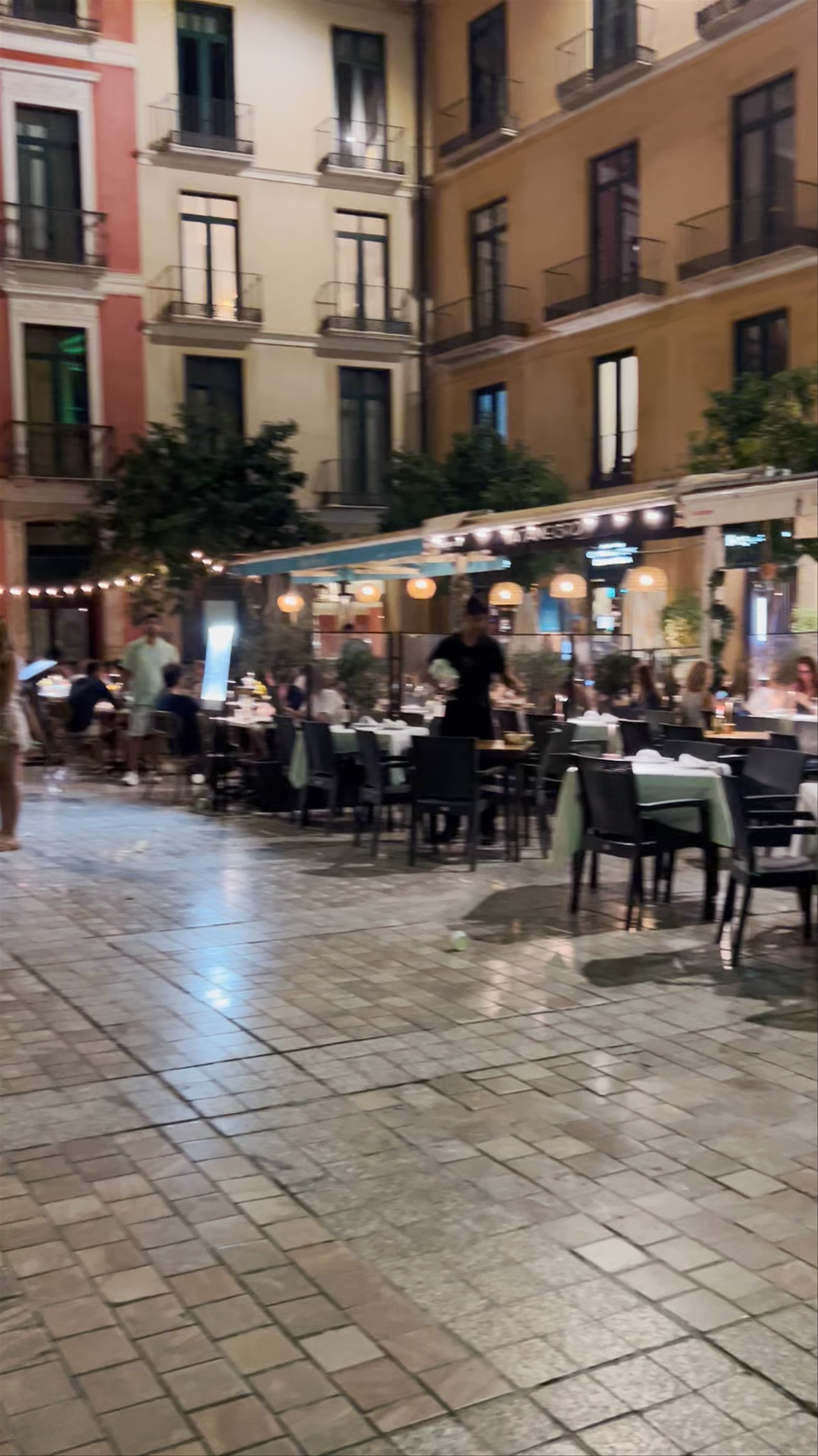 Evening Ambiance at Plaza del Obispo, Málaga