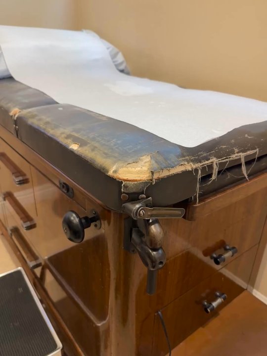 Chuang T. Hung MD - Disturbing exam table. I appreciate antiques but for the love of God, at least reupholster this?! - Gastroenterologist Near Me - Upland, California