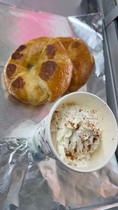 La Tapatia Meals - Capuchino & croissant - Mexican Near Me - Jarrell, Texas