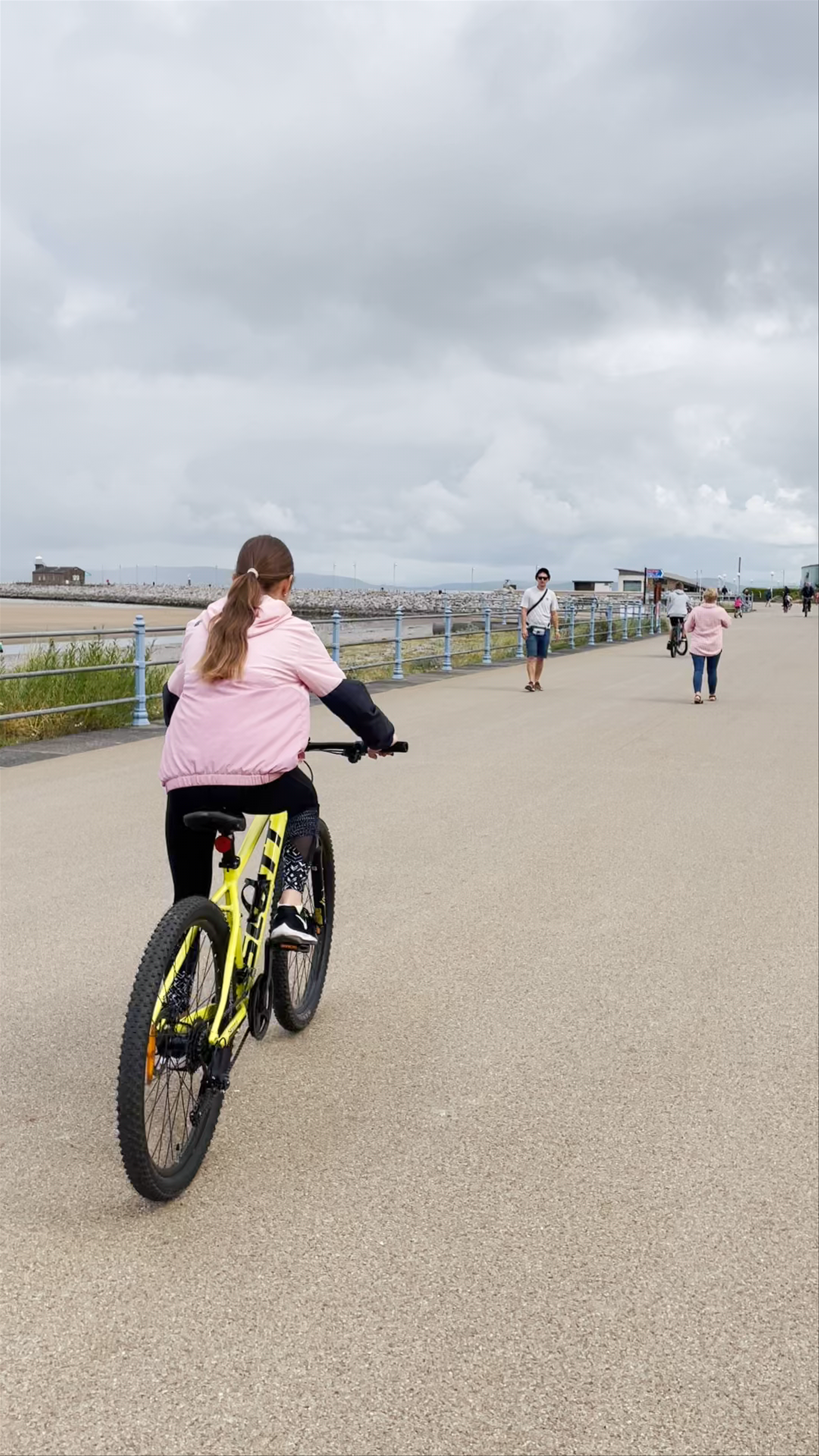 Cycling Along the Scenic Morecambe Bay Promenade