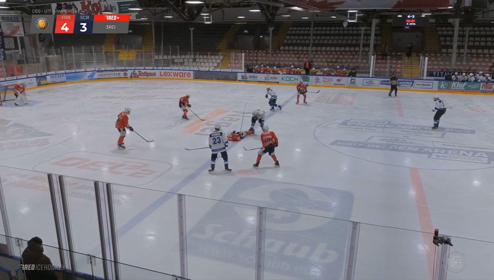 Ben Koch Delivers a Crushing Hit | SC Riessersee U17 Highlights