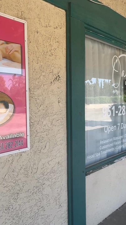 Oasis Day Spa - Entrance Door , Available 7 days a week - Massage Near Me - San Jacinto, California
