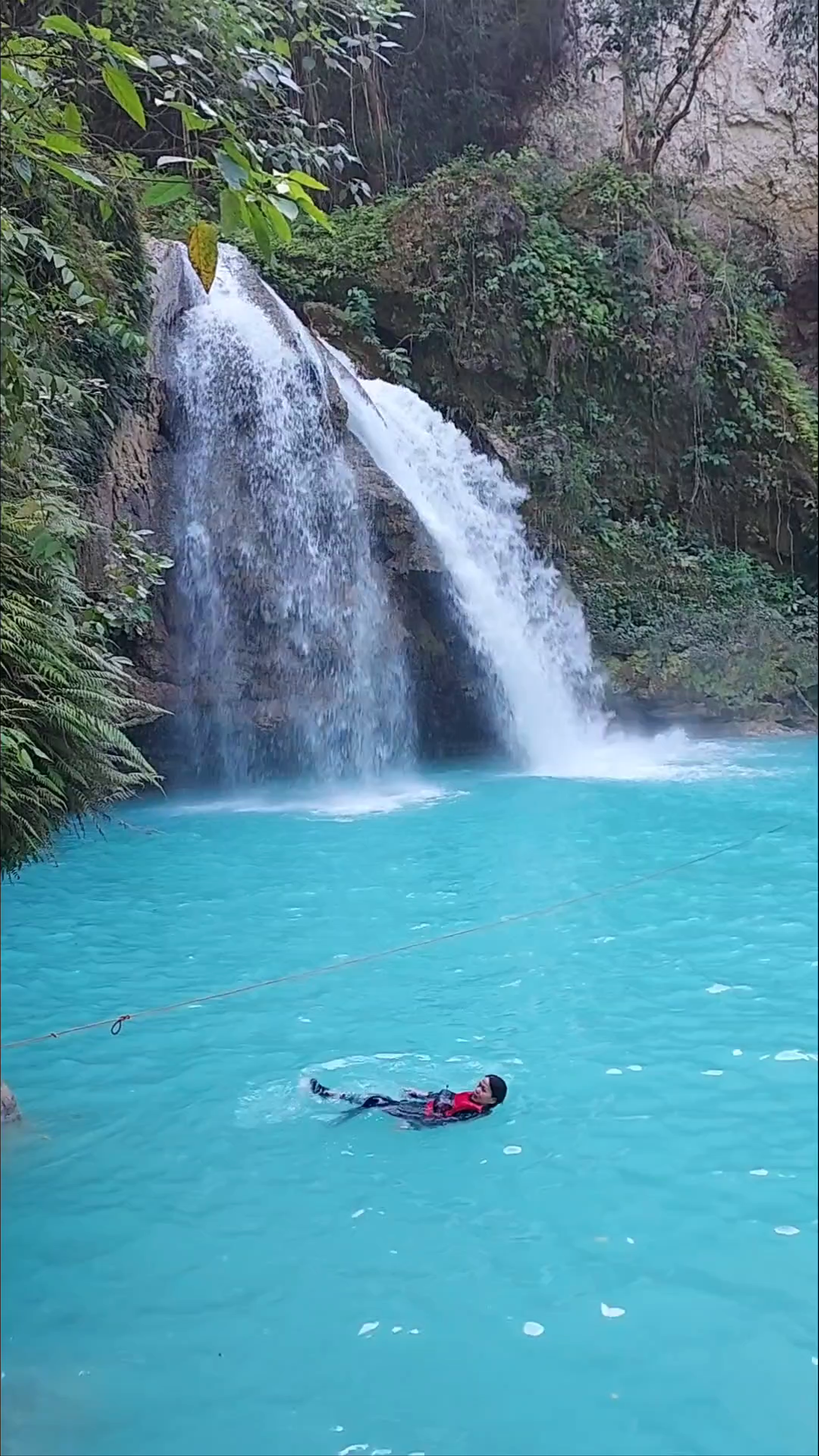 Kawasan Falls Adventure Swim in Cebu, Philippines