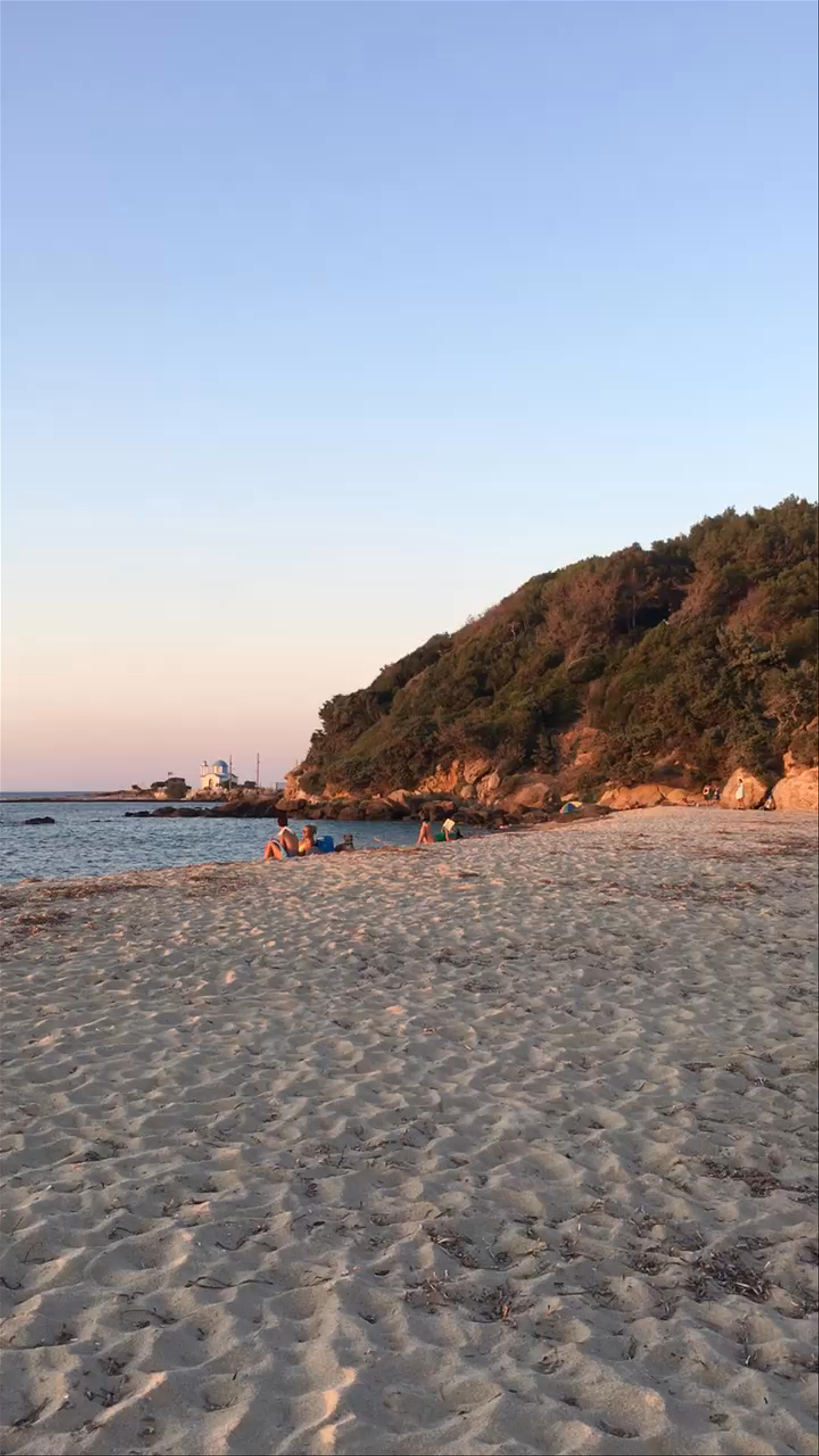 Mesakti Beach at Sunset: Tranquil Escape in Raches, Greece