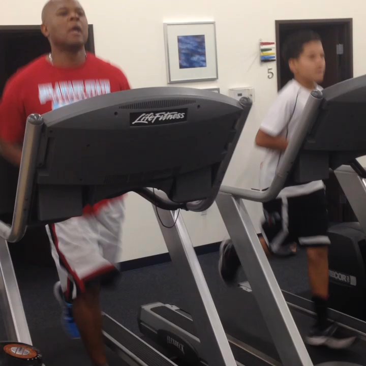 Core Physical Therapy - MY SON AND I WARMING UP AT CORE BEFORE OUR WORKOUT THAT JAMES PUT TOGETHER FOR US - Physical Therapy Near Me - Fullerton, California