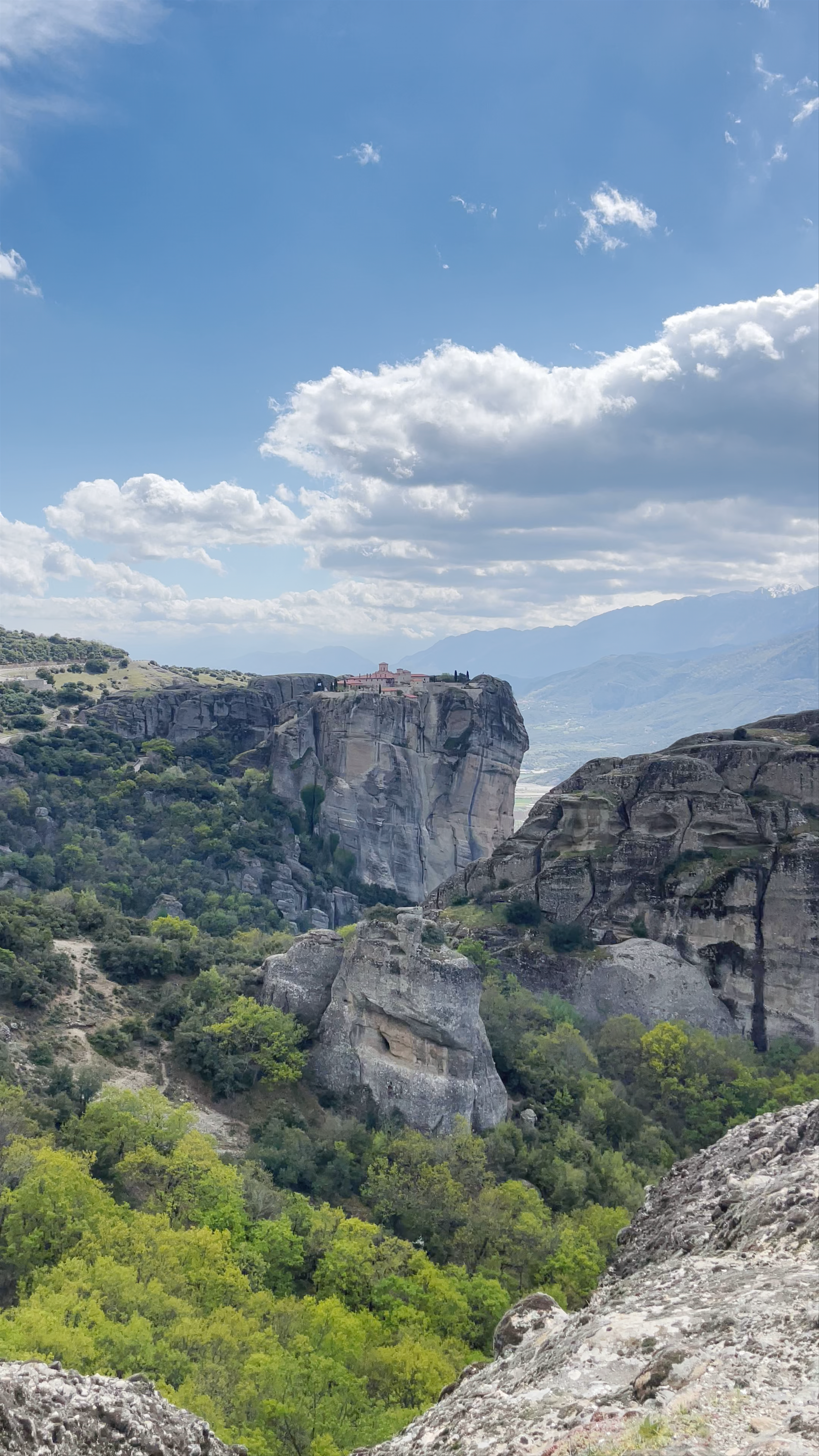 Breathtaking Views from the Main Observation Deck of Meteora, Kalabaka, Greece