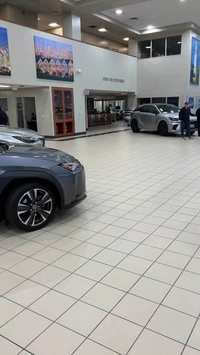Lexus of Serramonte - Tyler driving Bae's new car out the showroom. - Car Dealers Near Me - Colma, California