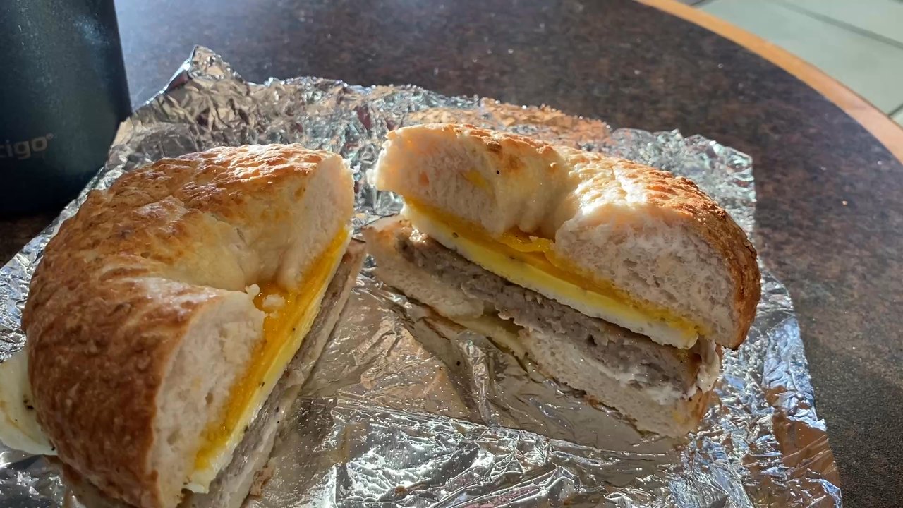 BIGGBY COFFEE - Hot steamy breakfast bagel - Coffee & Tea Near Me - Ormond Beach, Florida