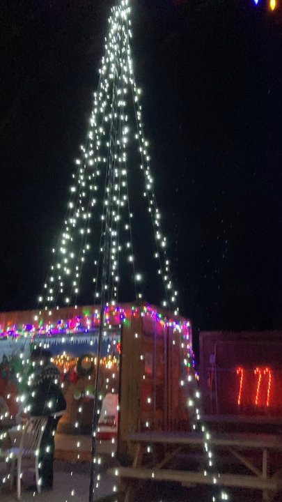 Sunny's Backyard - Outside during December. Festive! - Pubs Near Me - Austin, Texas
