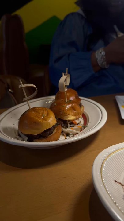 Erma's Bistro - A snippet of the oxtail sliders - Caribbean Near Me - Syracuse, New York