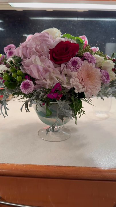 Amanda's Flowers - Roses, baby roses, mums, orchids, hydrangea,dianthus, Angelica, types of greenery as well. Simply stunning! - Florists Near Me - Brighton, Massachusetts