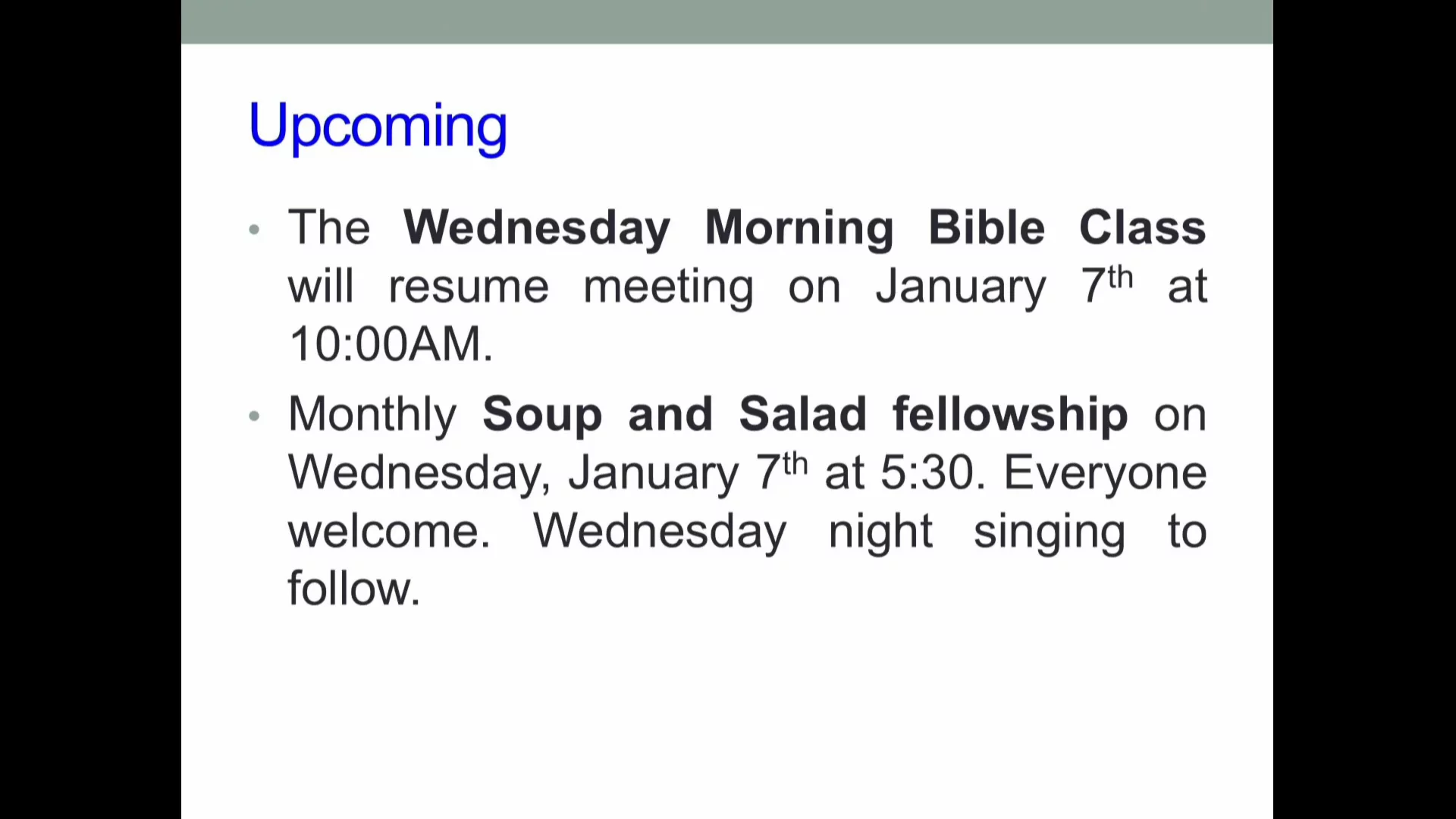 Bethel Service, January 04, 2026