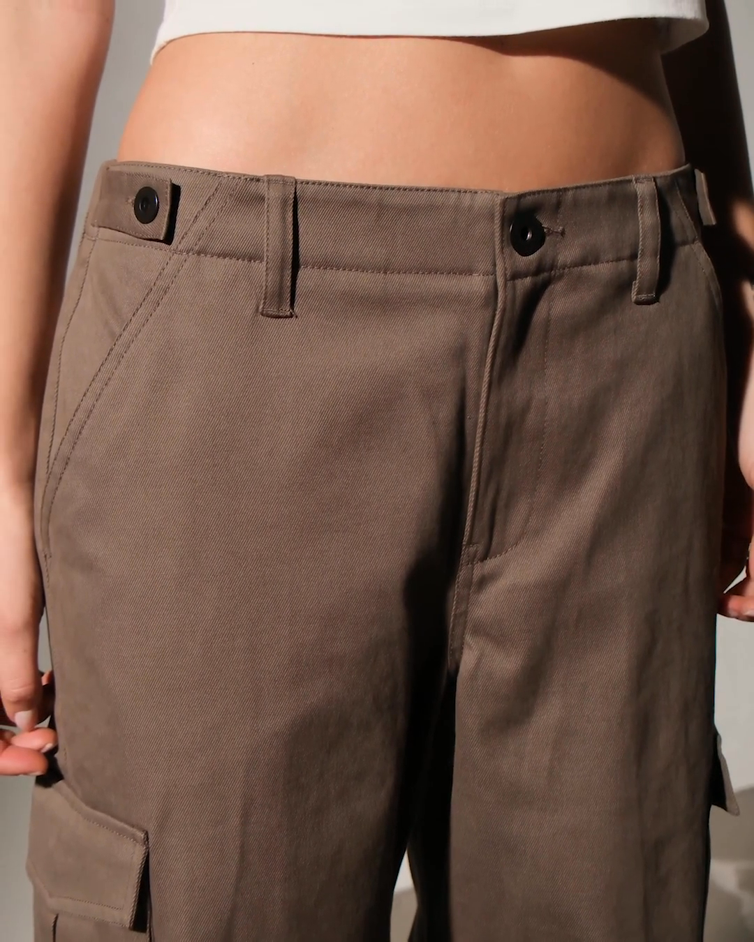 Cashmere Touch Cargo Pant - Mushroom | James Perse Los Angeles