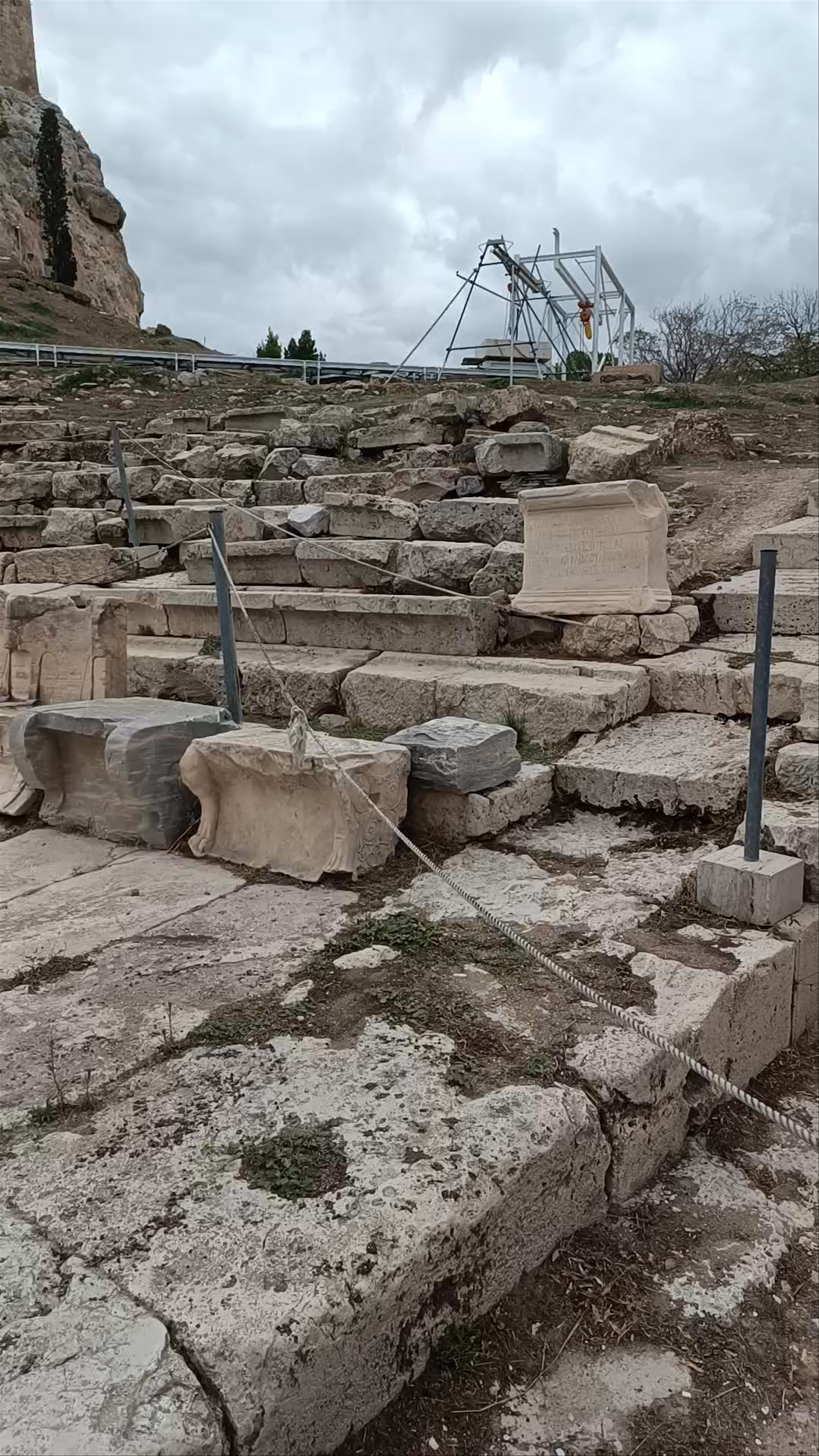 Teatro de Dionísio Ancient Theatre Ruins in Athens