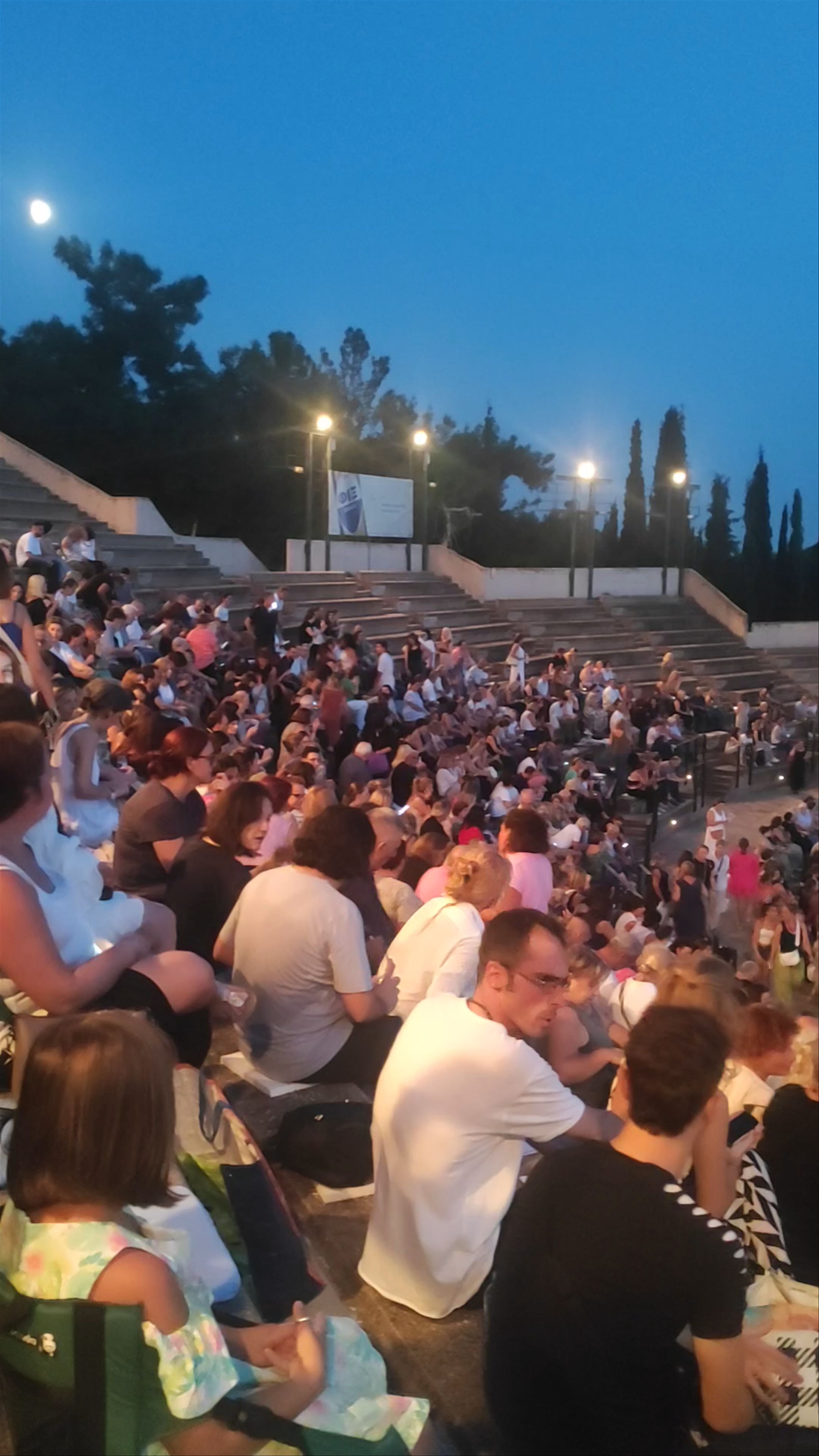 Evening Performance at Theatro Dasous, Agios Pavlos, Greece
