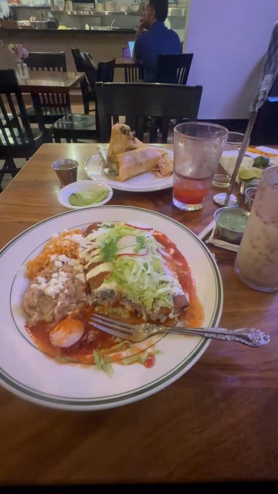 Corazon Comedor - I got the Enchiladas Rancheras 10/10  Horchata freshly made. - Mexican Near Me - Santa Barbara, California