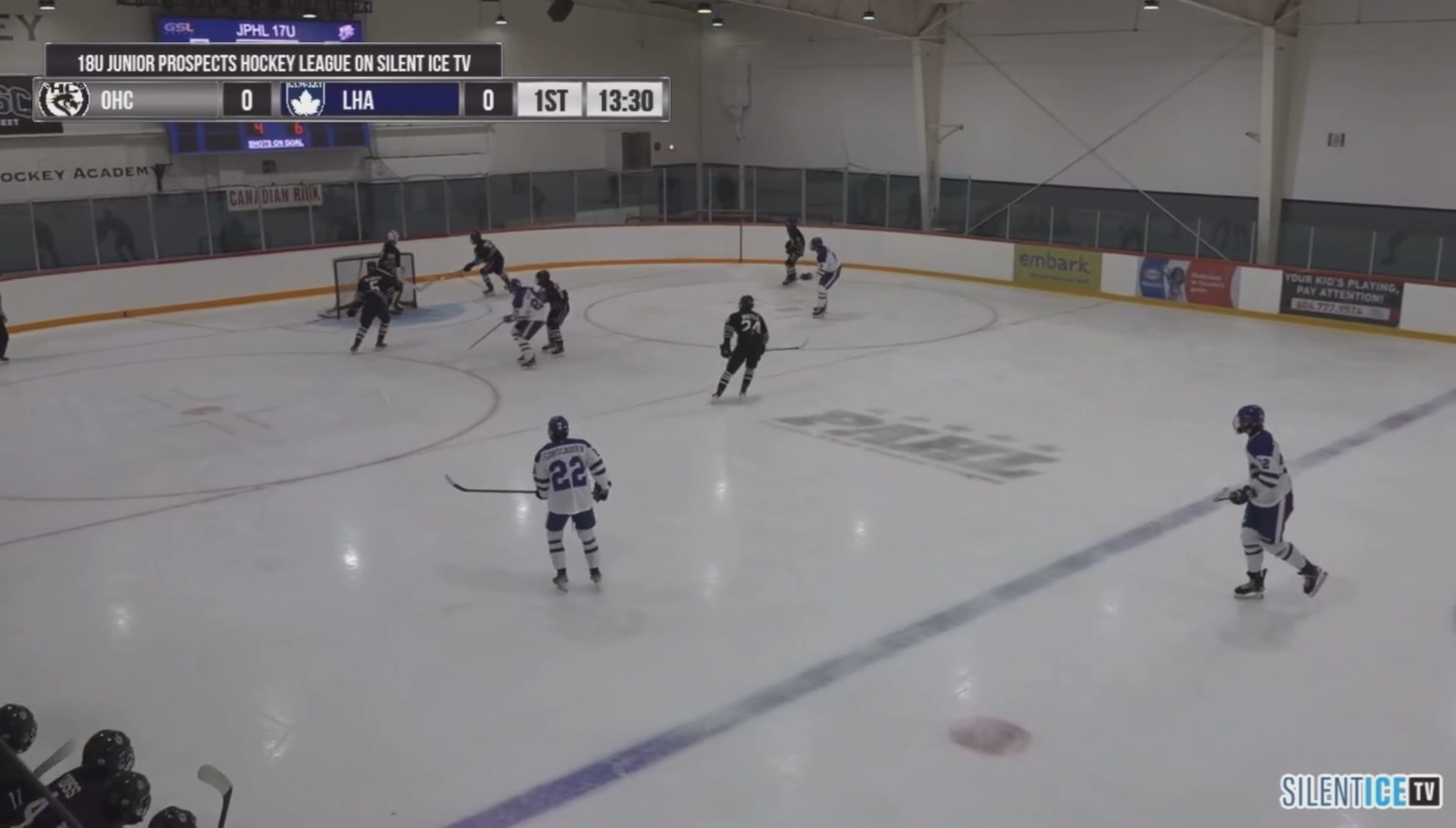 Lucas Bilbrey Delivers a Crushing Hit for Langley Hockey Academy U18