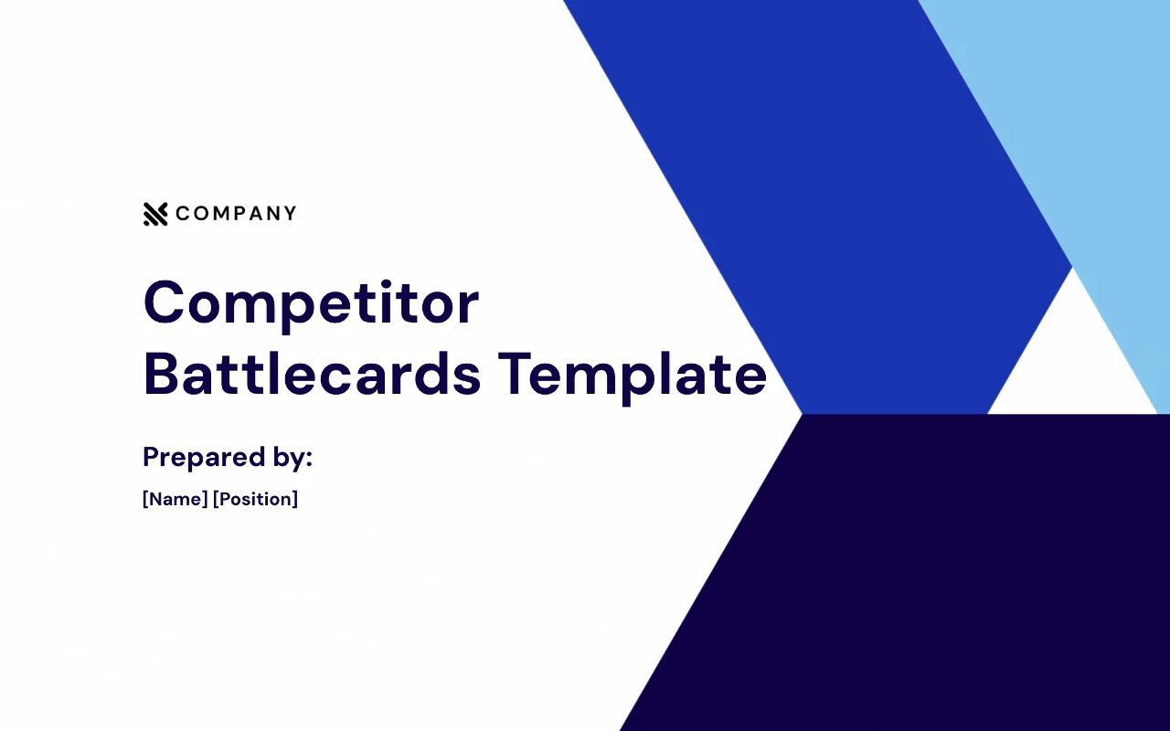 Preview of Competitor Battlecards Template