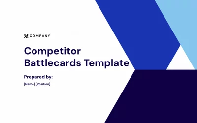 Preview of Competitor Battlecards Template