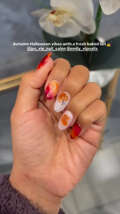 Unique nails - Fall design - Nail Salons Near Me - San Jose, California