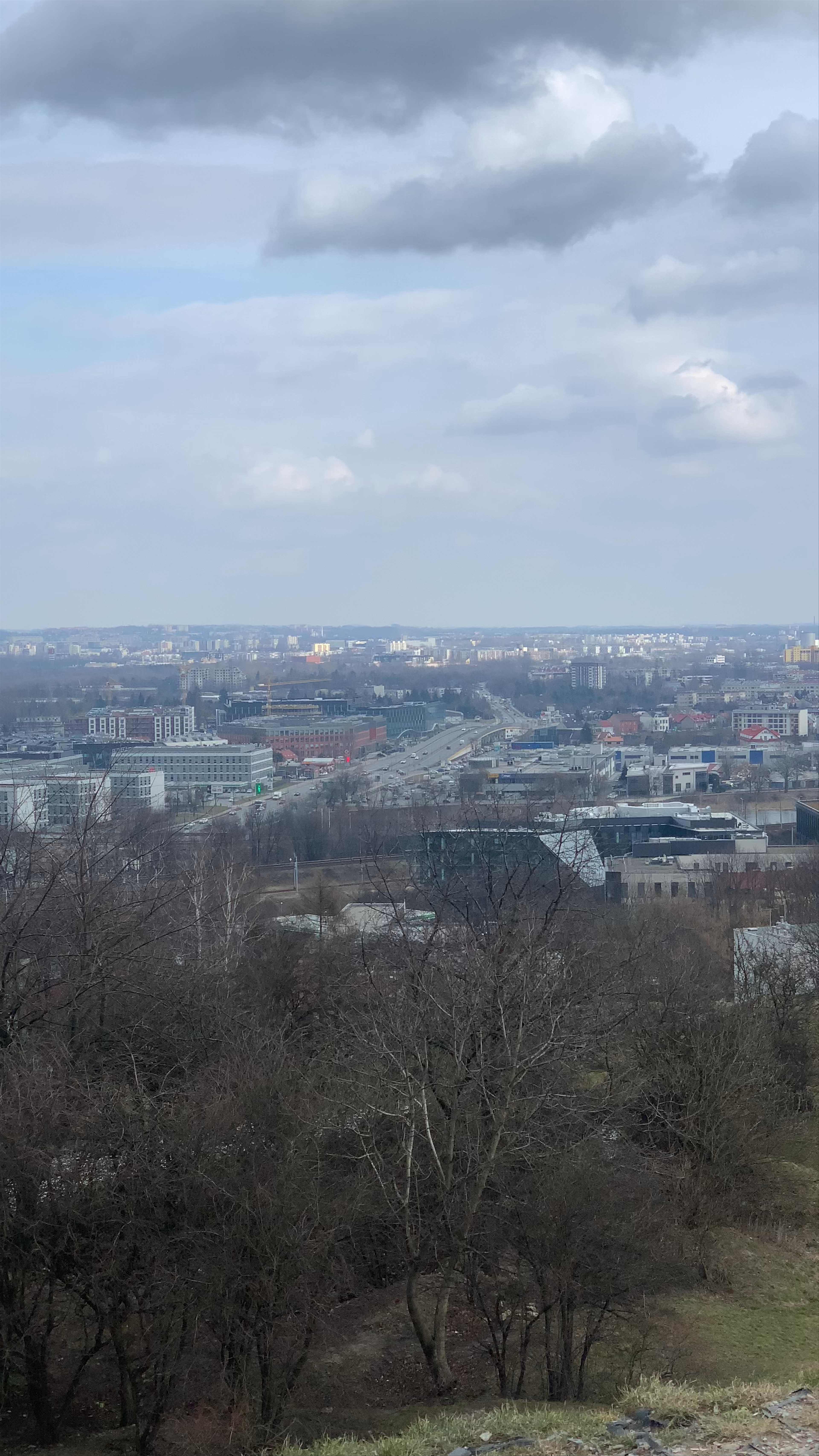 Panoramic Cityscape and Woodland Views from Krakus Mound, Kraków