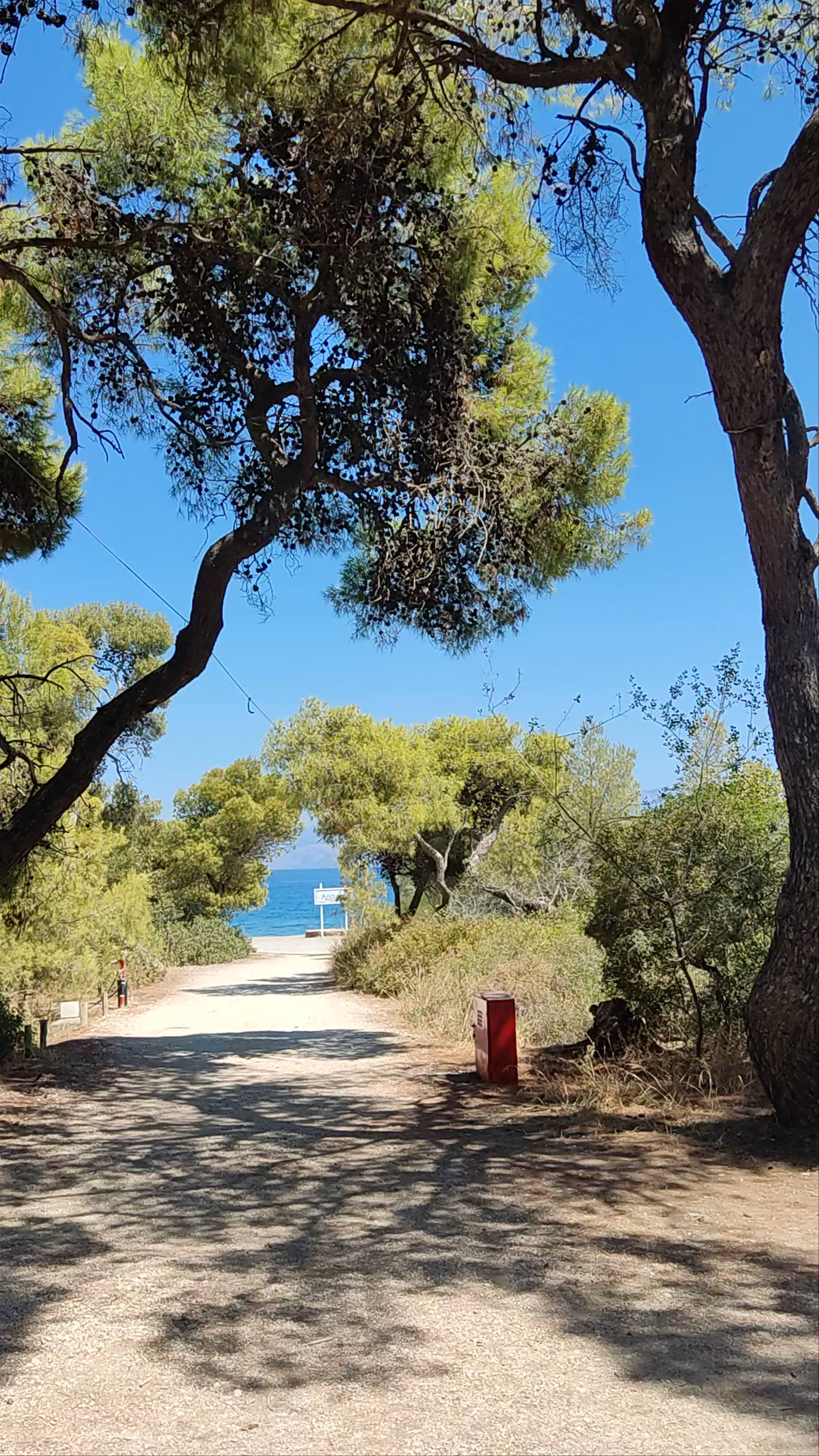Peaceful Mediterranean Beach Path in Pefkias, Xylokastro, Greece